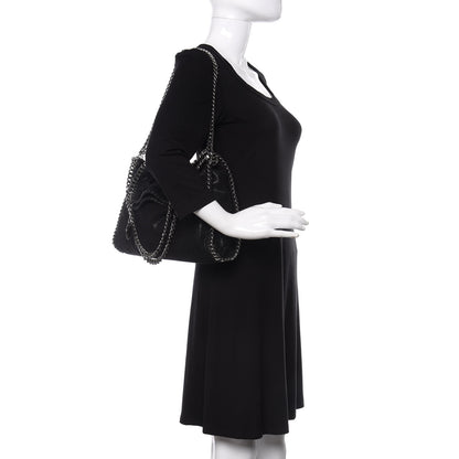 Stella McCartney Shaggy Deer Falabella Fold Over Tote Black 2 of 11