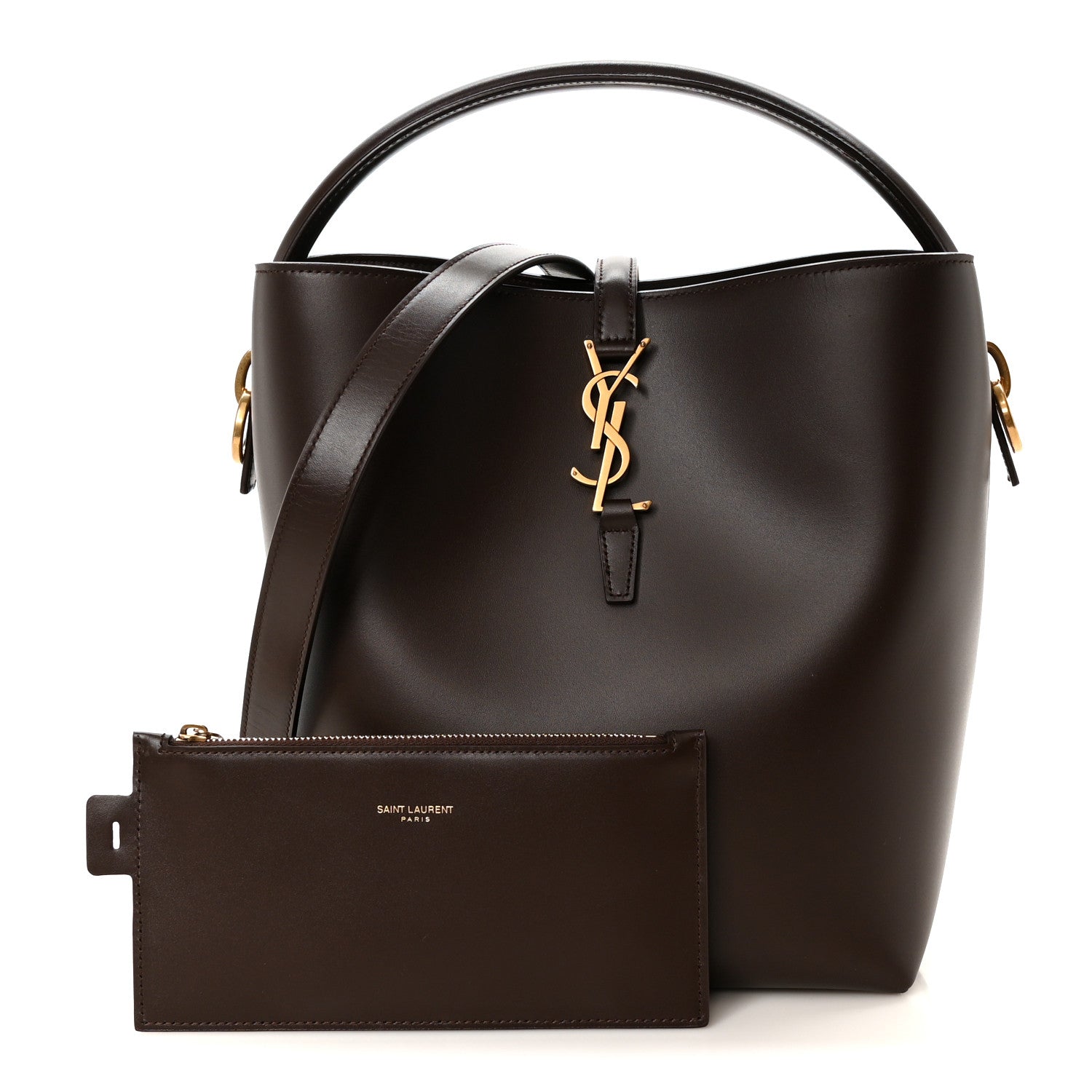 Saint Laurent Shiny Calfskin Le 37 Small Bucket Bag 3 of 13