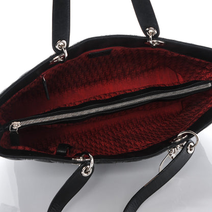 Christian Dior Lambskin Cannage Large Lady Dior Shopper Tote Black 5 of 7