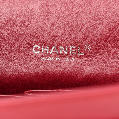 Chanel Patent Quilted Maxi Double Flap Red 6 of 13