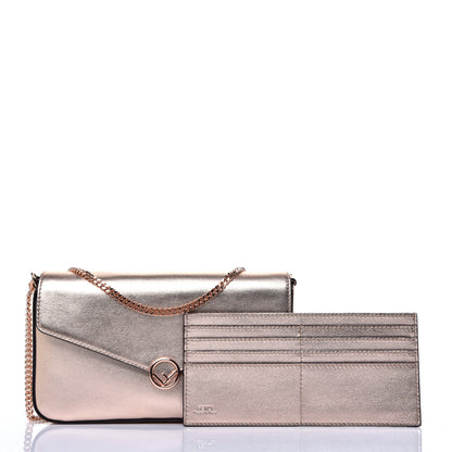 Fendi Vitello Laminato F is Fendi Envelope Wallet on Chain Rame 10 of 11