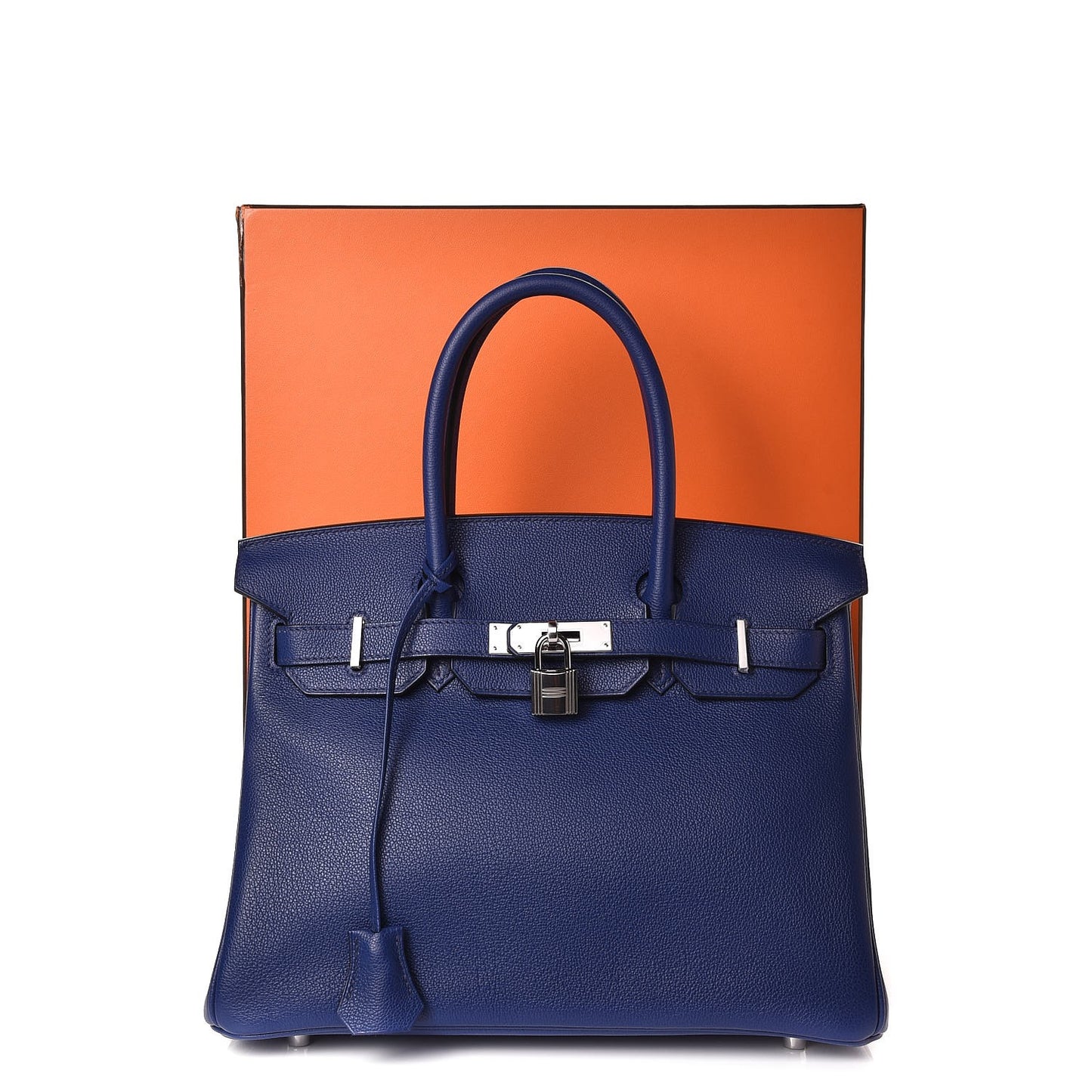 Taurillon Novillo Birkin 30 Bleu Saphir