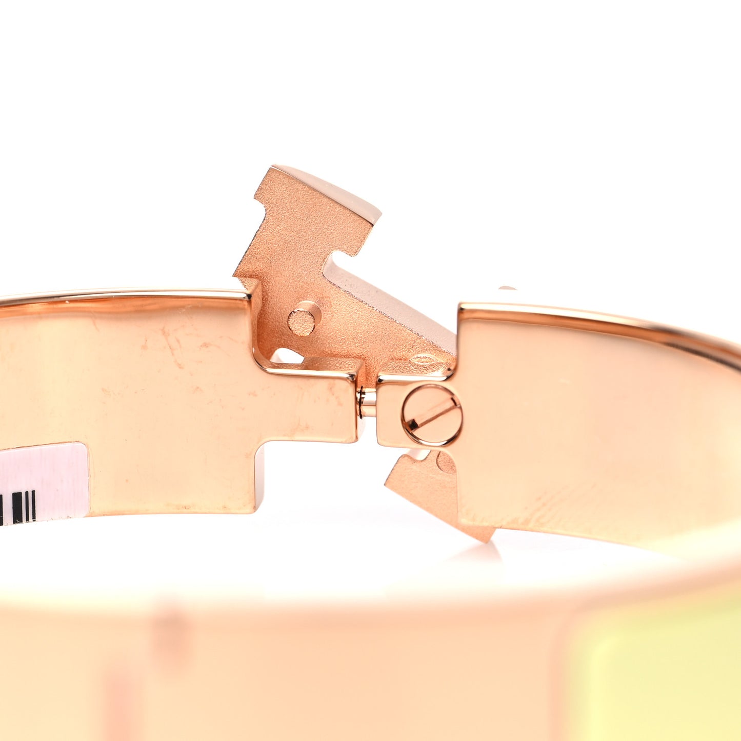Enamel Narrow Clic Clac H Bracelet PM Jaune Bourgeon