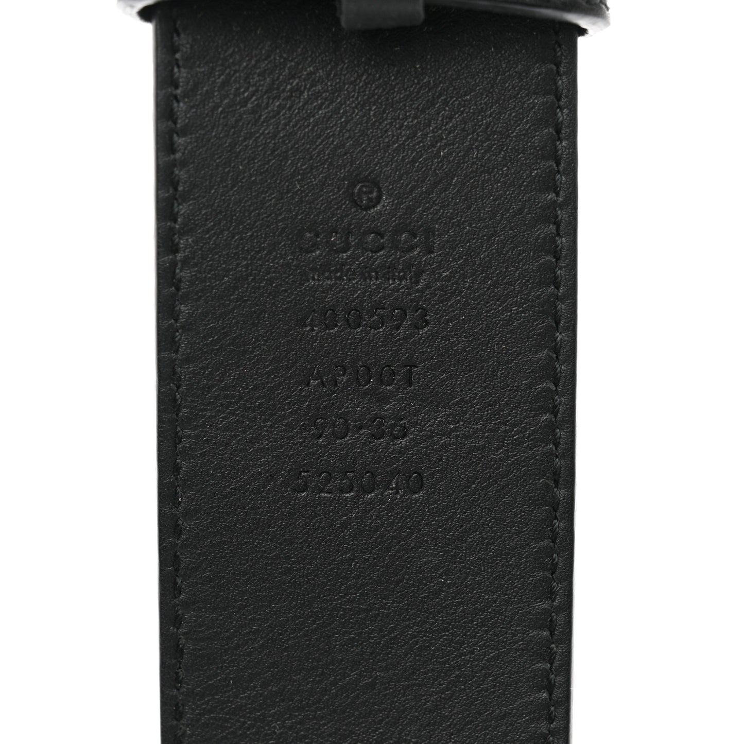 Calfskin Double G 40mm Belt 90 36 Black