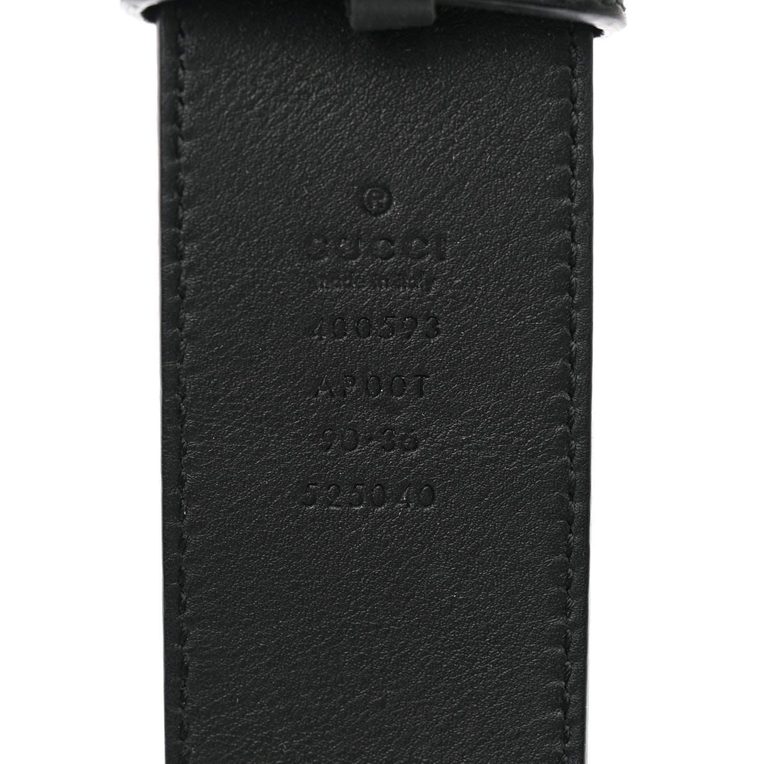 Gucci Calfskin Double G 40mm Belt 90 36 Black 5 of 5