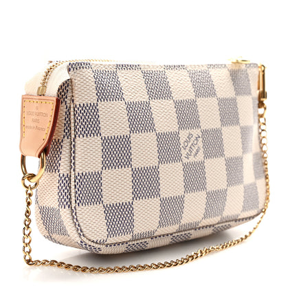Louis Vuitton LOUIS VUITTON Damier Azur Mini Pochette Accessories 2 of 6