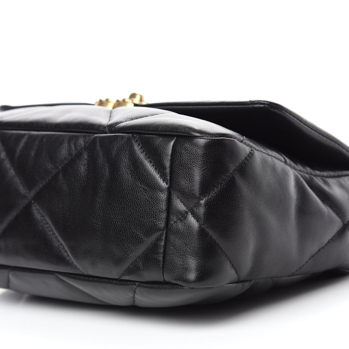 Goatskin Quilted Medium Chanel 19 Flap Black