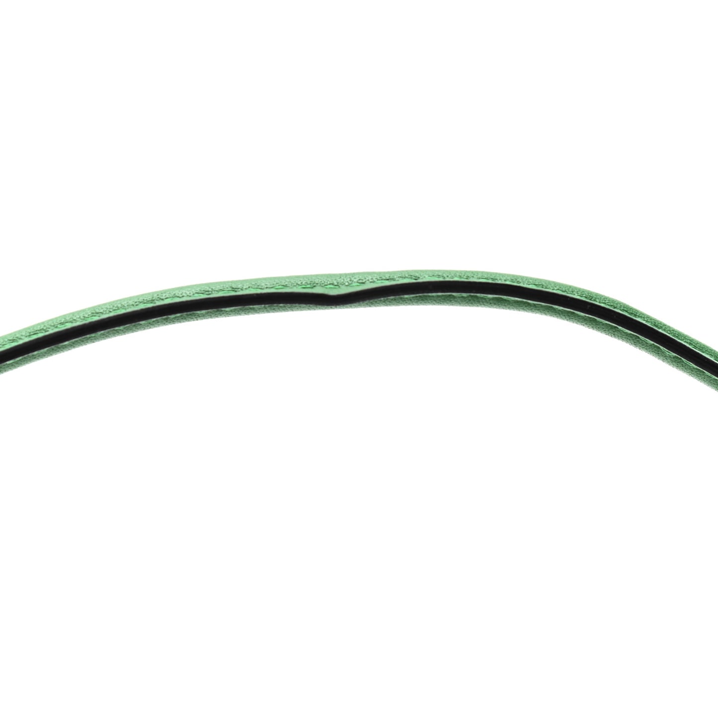 Calfskin The Curve Micro Crossbody Pouch Bag Forest Green