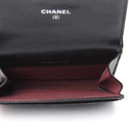 Chanel Caviar Quilted Flap Card Holder Black 5 of 9