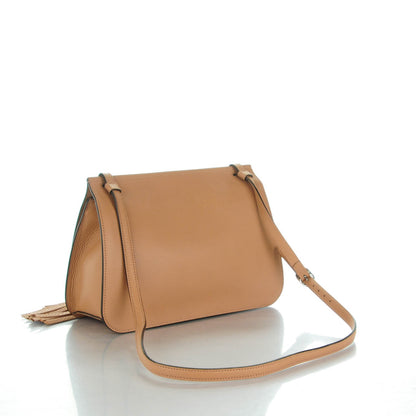 Gucci Cellarius Calfskin Medium Bamboo Daily Flap Shoulder Bag Camelia 3 of 7