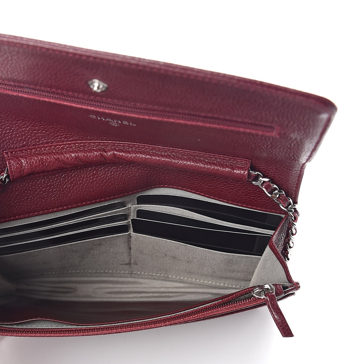 Caviar Timeless CC Wallet on Chain WOC Dark Red
