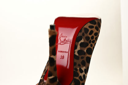 Christian Louboutin Pony Madagascar Kid Kate 100 Pumps 38 Brown Black 12 of 16