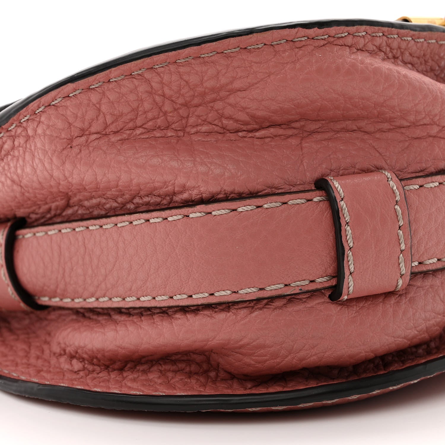 Chloe Calfskin Mini Marcie Round Crossbody Bag Rusty Pink 9 of 14