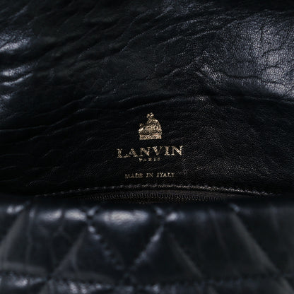 Lanvin Calfskin Quilted Medium Happy Shoulder Bag Black 5 of 9