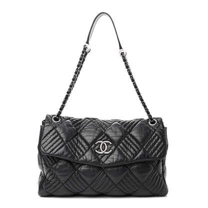 Chanel Lambskin In and Out XL Maxi Flap Black 1 of 10