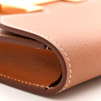 Hermes Evercolor Constance Slim Wallet Gold 9 of 12
