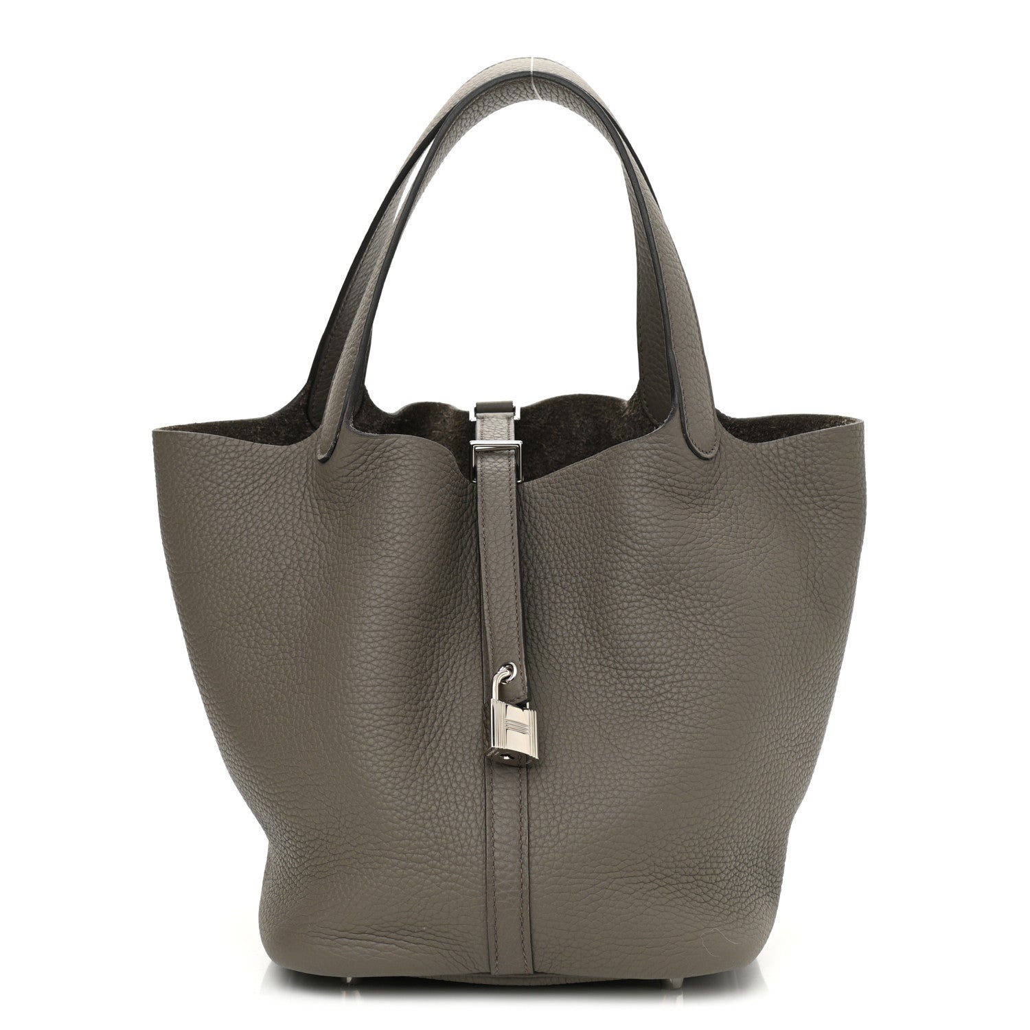 Hermes Taurillon Clemence Picotin Lock 22 MM Etain 1 of 11