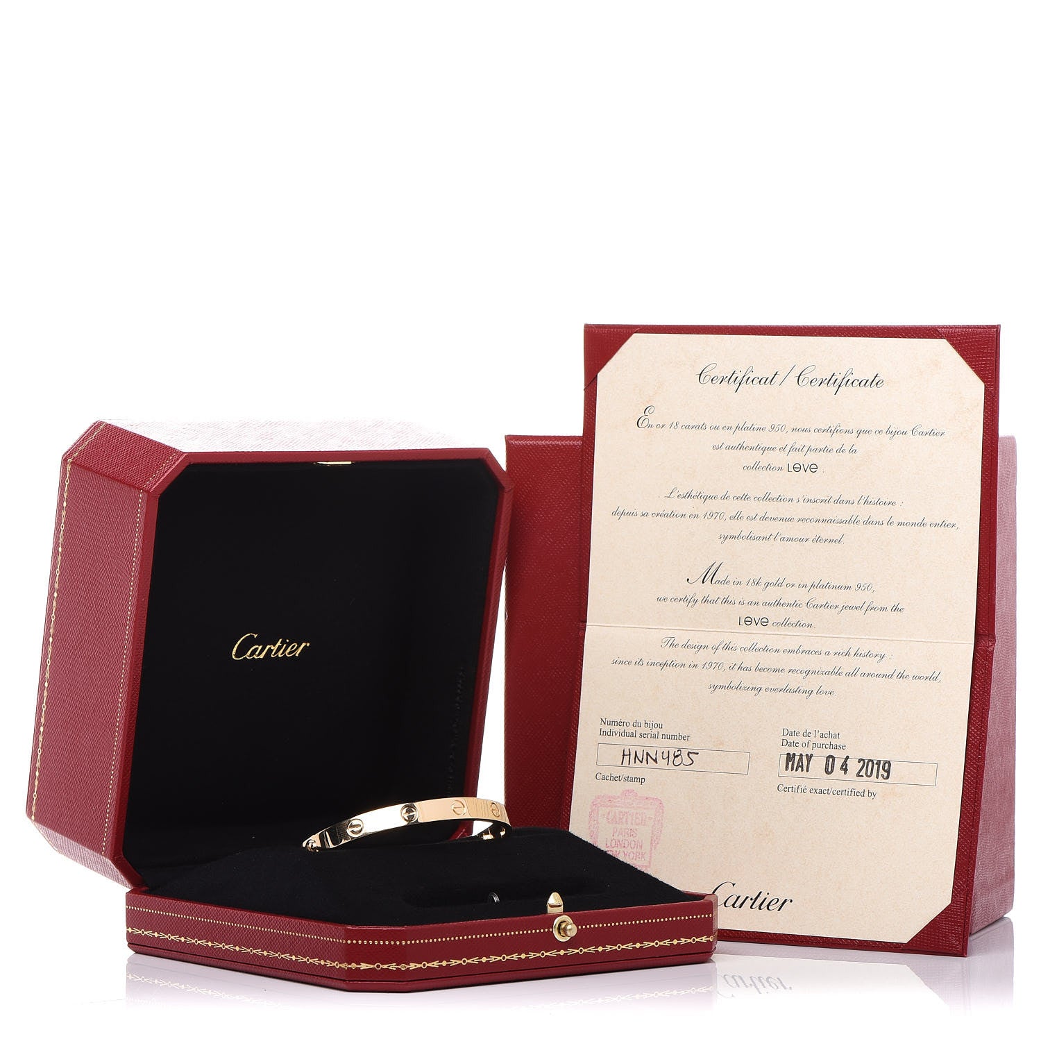 Cartier 18K Yellow Gold LOVE Bracelet 17 7 of 7