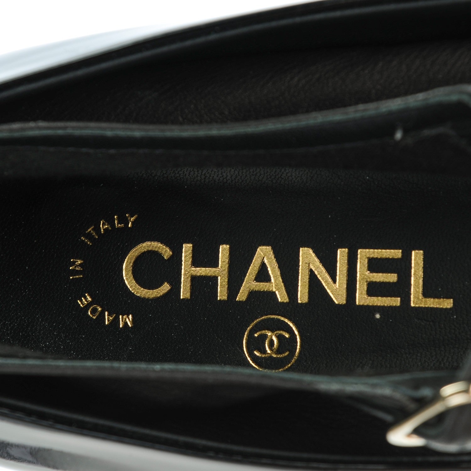 Chanel Patent Calfskin Mary Jane Ballerina Flats 40 Black 8 of 9