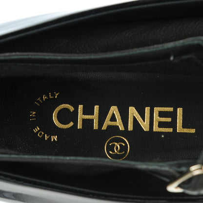 Chanel Patent Calfskin Mary Jane Ballerina Flats 40 Black 8 of 9