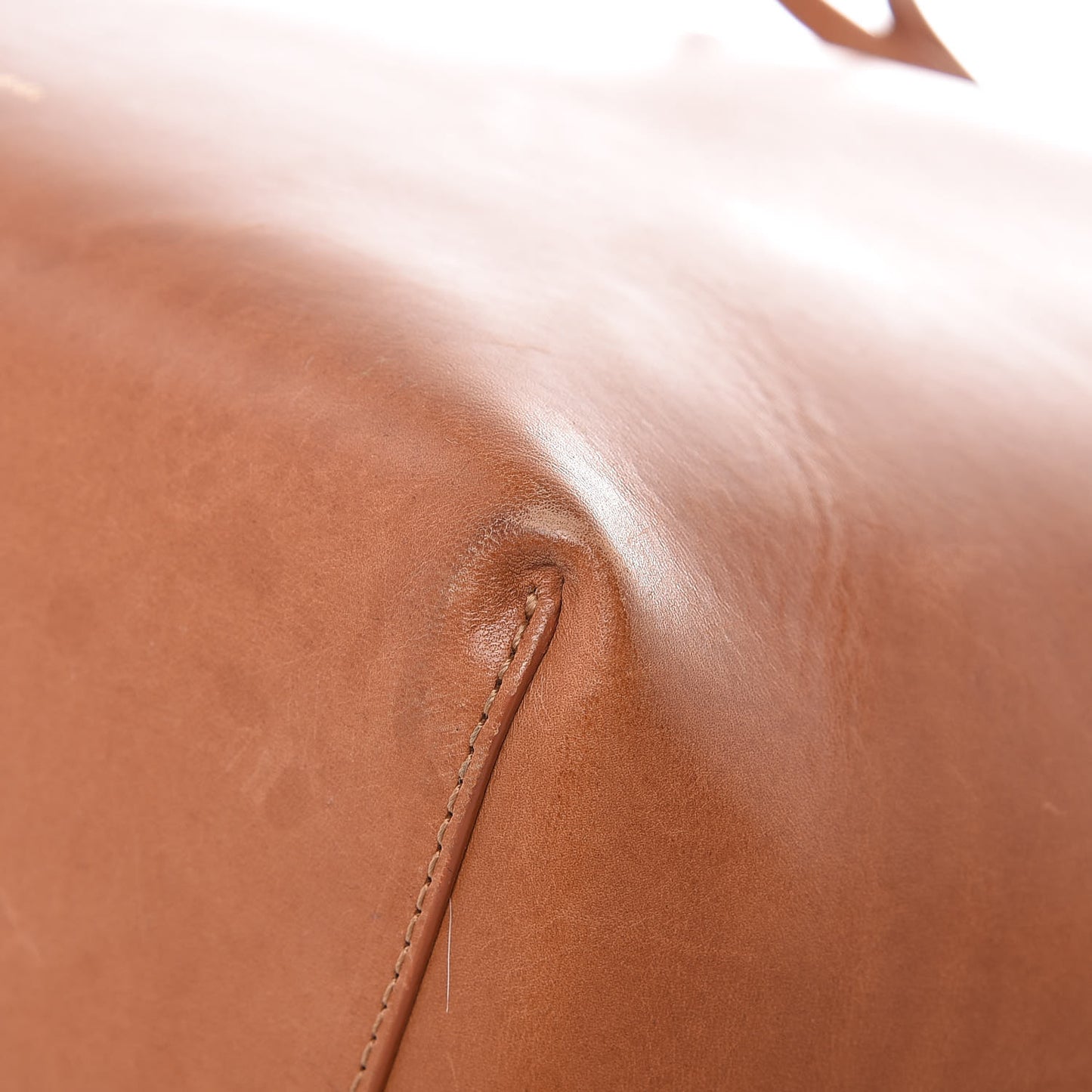 Vegetable Tanned Calfskin Bucket Bag Cammello Rosa