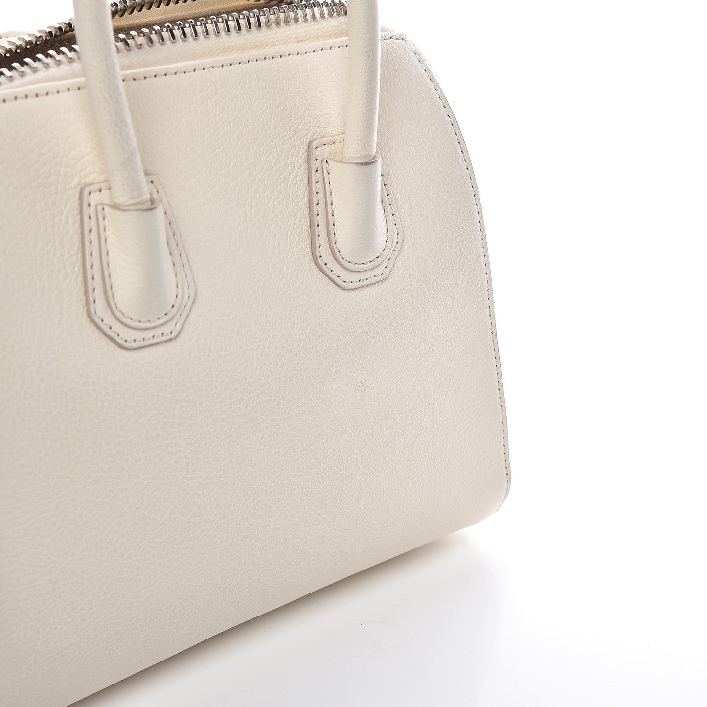 Sugar Goatskin Mini Antigona Off White