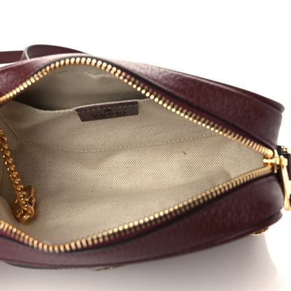 Gucci Monogram Textured Dollar Calfskin Web Mini Ophidia Shoulder Bag Sahara Rubino Chardonnay 5 of 6