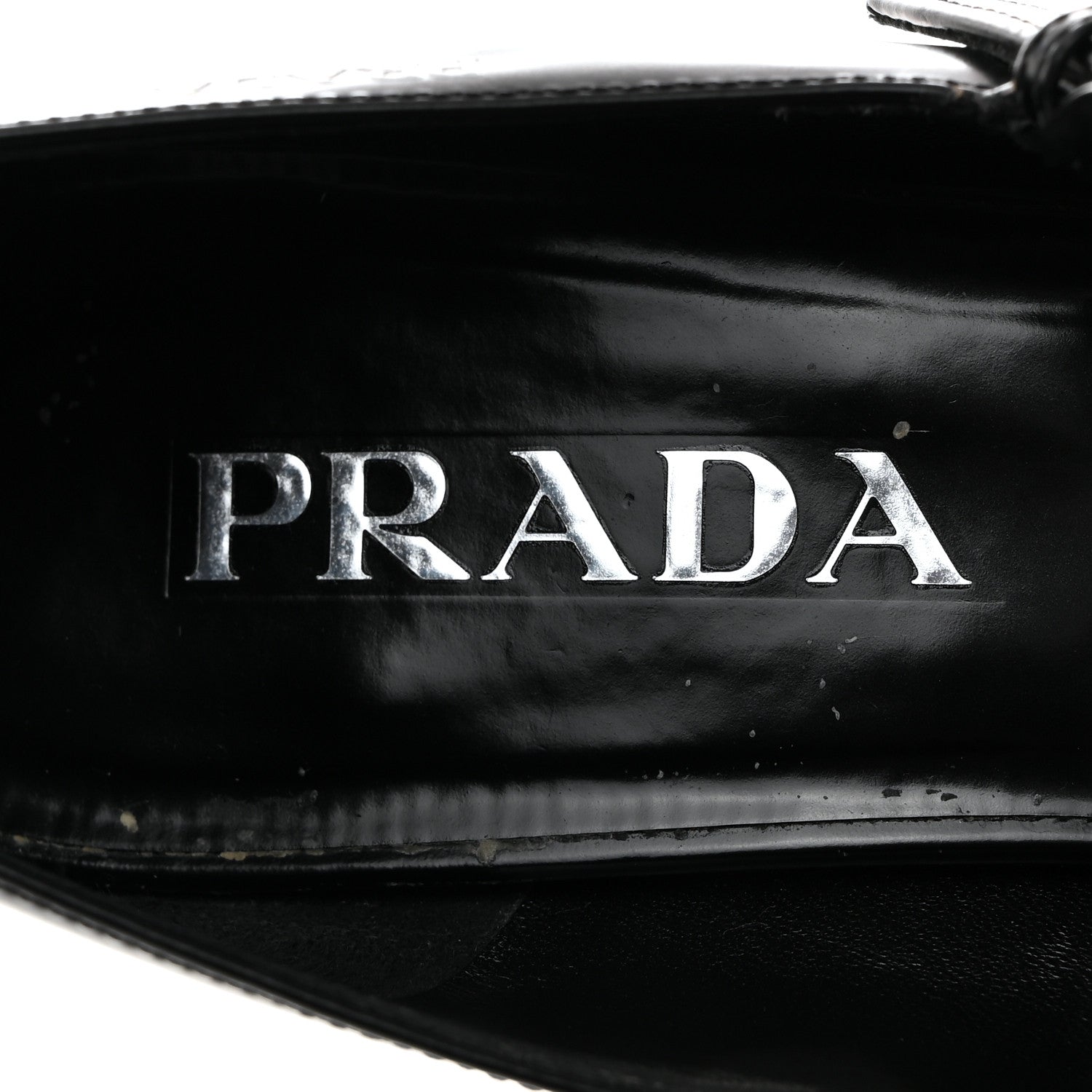 Prada Spazzolato Mary Jane 45mm Pumps 37 Black 7 of 7