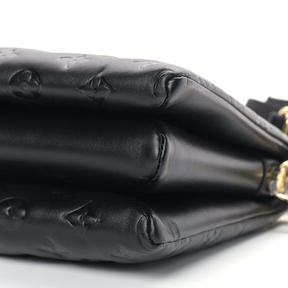 Louis Vuitton Lambskin Embossed Monogram Coussin PM Black 8 of 8