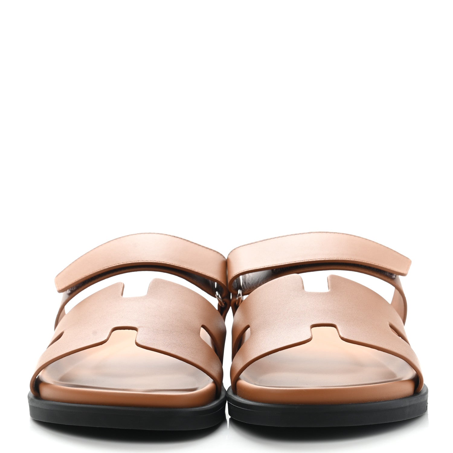 Hermes Calfskin Mens Chypre Sandals 43 Gold 2 of 8