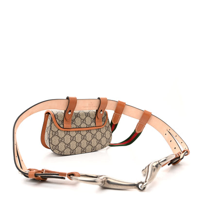 Gucci GG Supreme Monogram Web Bamboo Mini 1947 Belt Bag 95 38 Beige 3 of 10