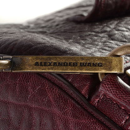 Alexander Wang Pebbled Lambskin Rocco Beet Antique Brass Hardware 7 of 7