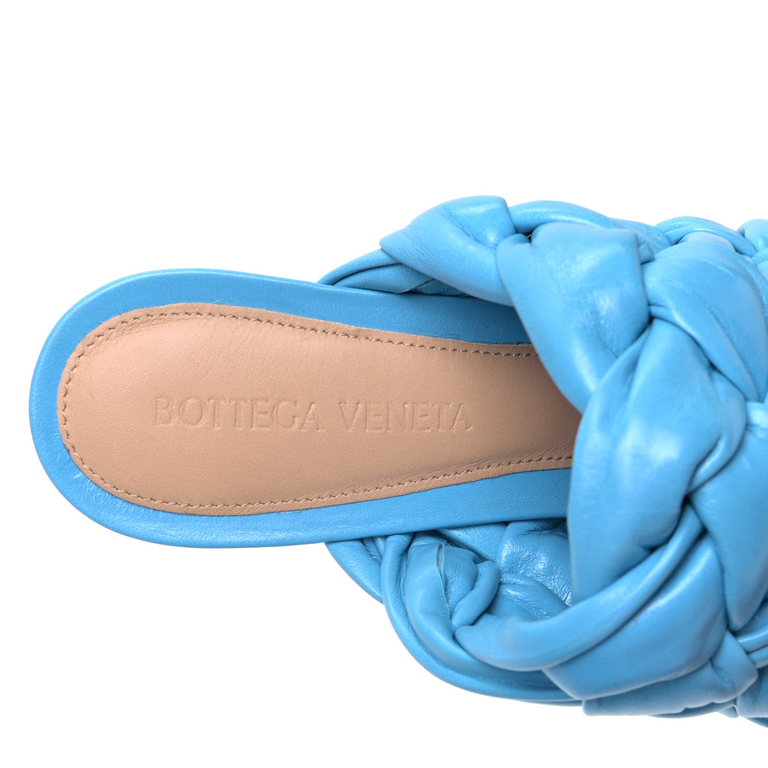 Bottega Veneta Nappa Intreccio The Board Platform Mule Sandals 36.5 Sky Blue 4 of 4
