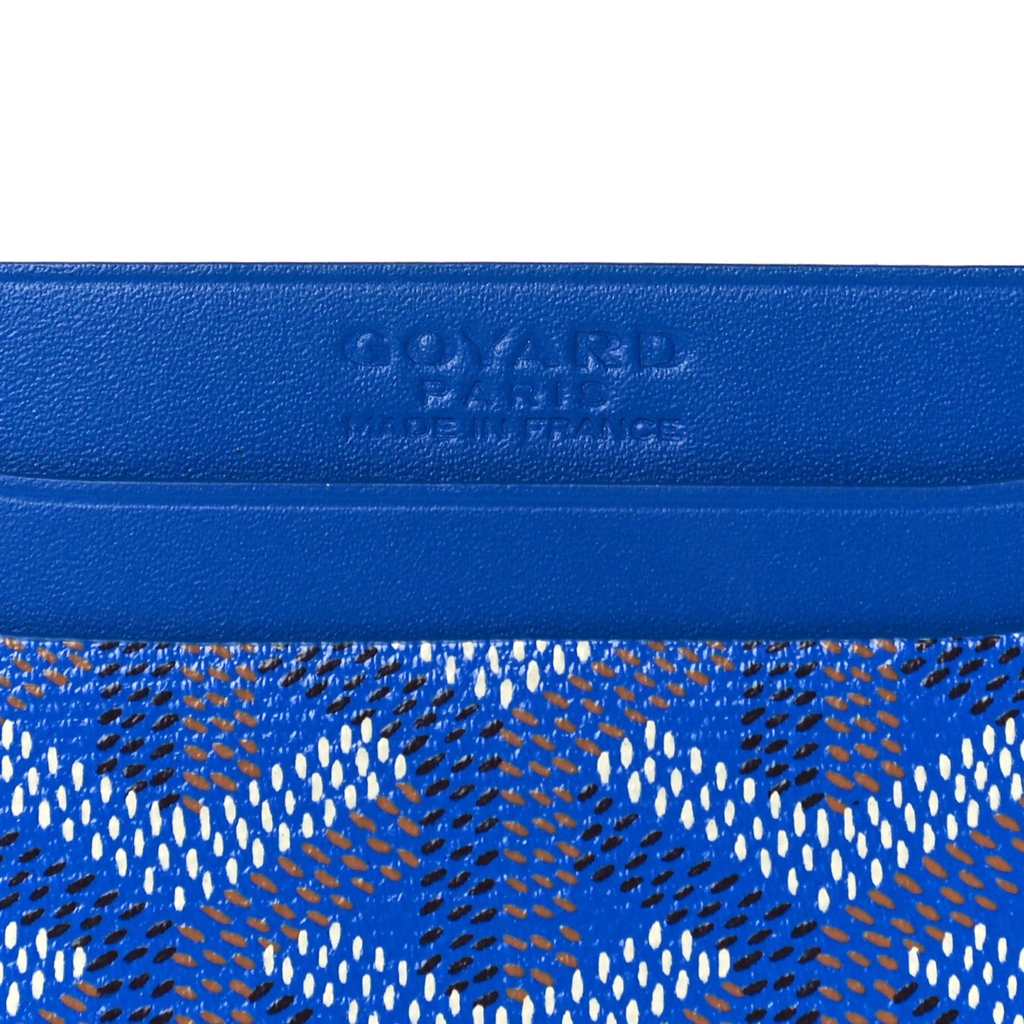 Goyardine Saint Sulpice Card Holder Sky Blue