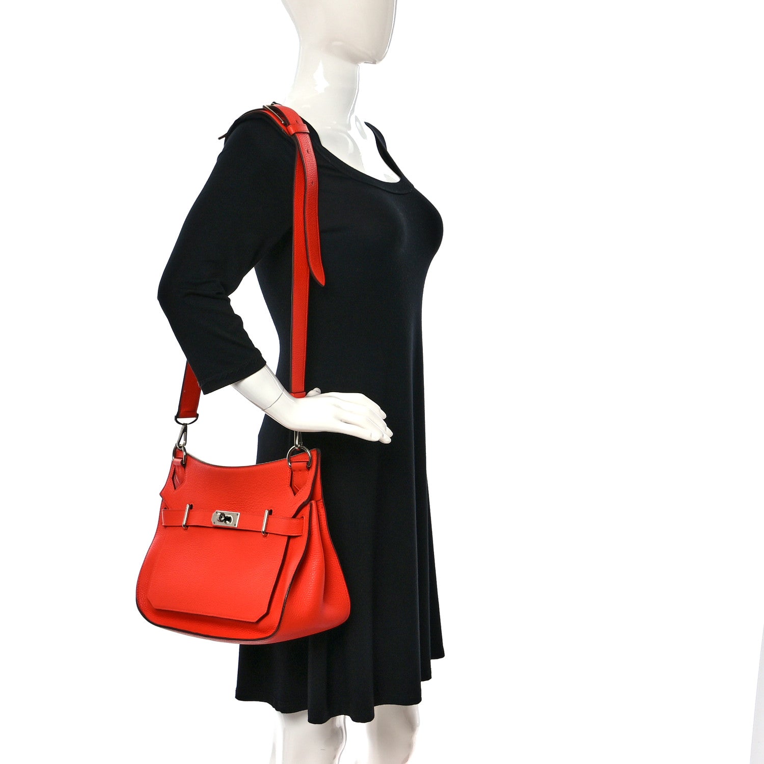 Hermes Taurillon Clemence Jypsiere 31 Orange Poppy 2 of 13