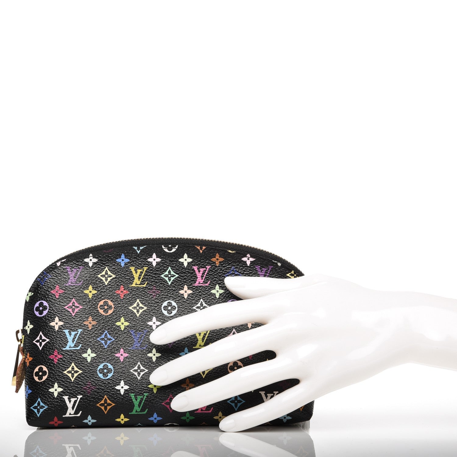 Louis Vuitton Monogram Multicolor Cosmetic Pouch Black Grenade 2 of 6