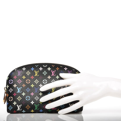Louis Vuitton Monogram Multicolor Cosmetic Pouch Black Grenade 2 of 6