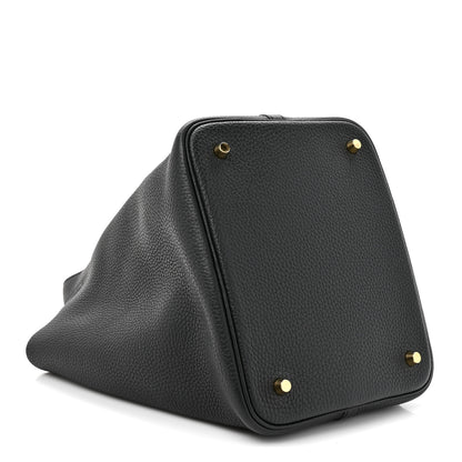 Hermes Taurillon Clemence Picotin Lock 22 MM Black 4 of 12