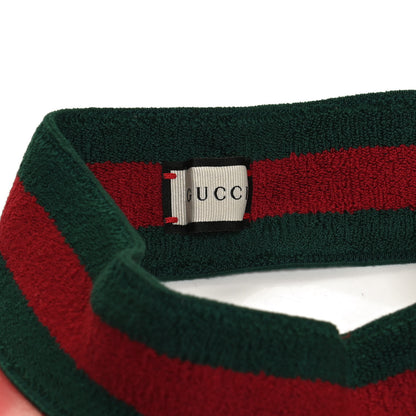 Gucci Vinyl Web Visor M Green Red 7 of 8