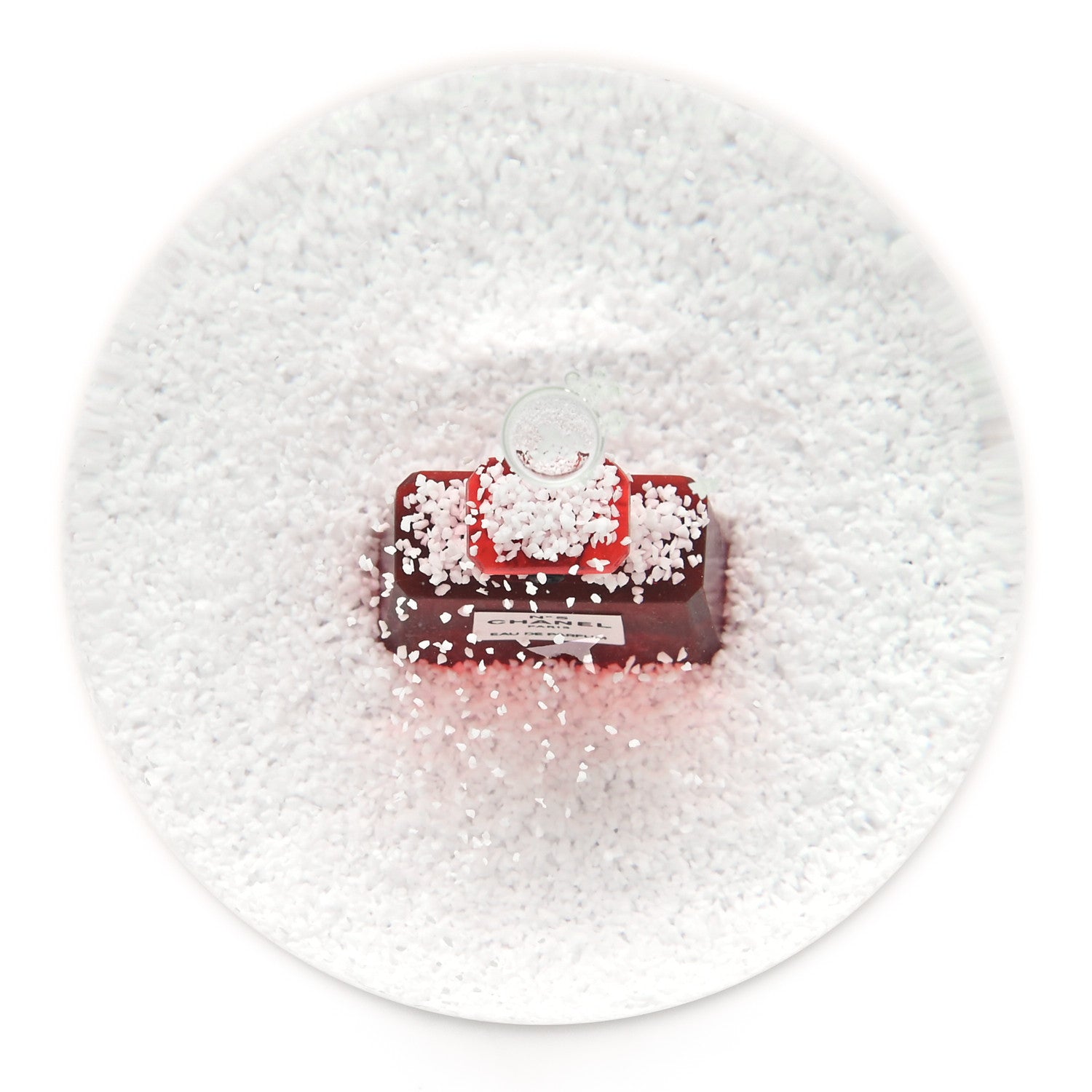 Chanel Glass N°5 Perfume Bottle Snow Globe White 6 of 8