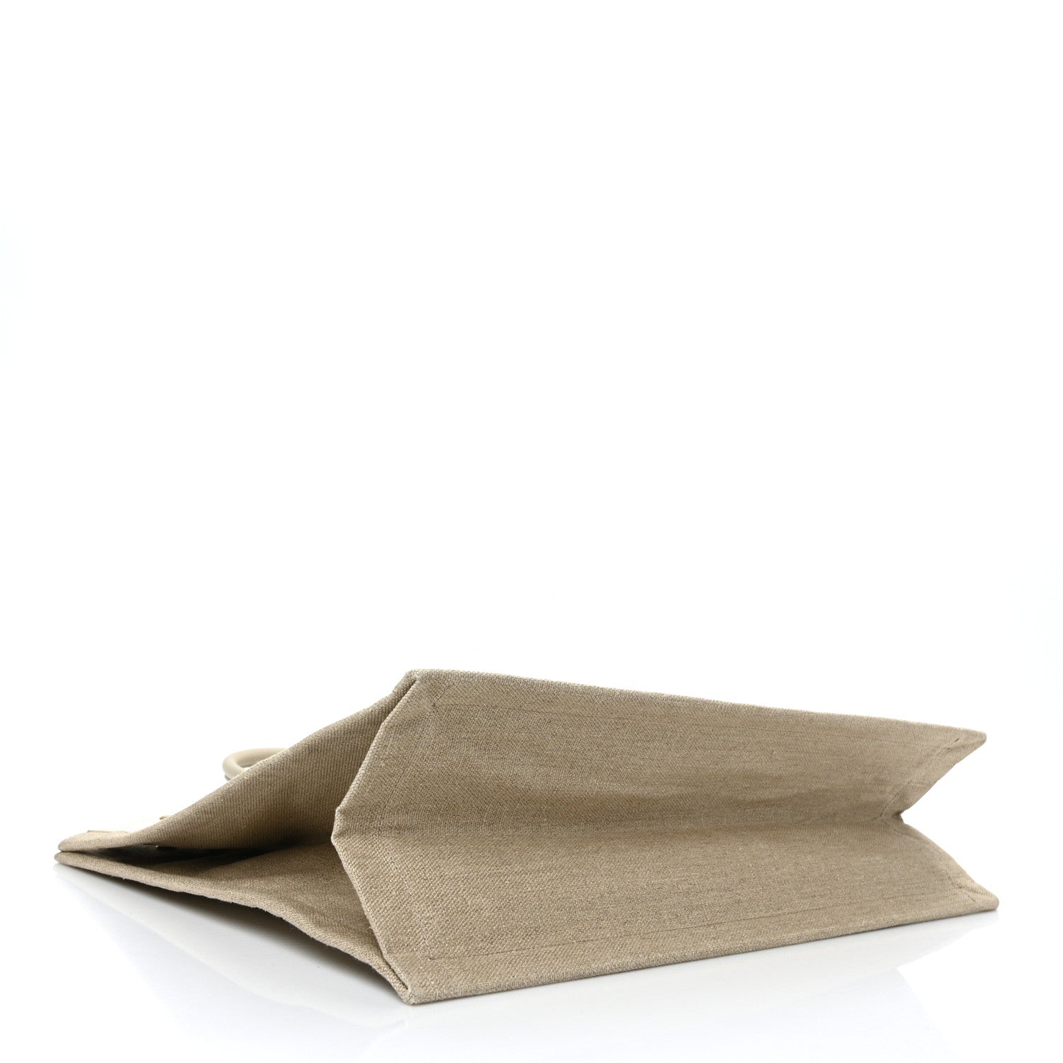 Saint Laurent Linen Calfskin Small Rive Gauche Tote Beige Sea Salt 4 of 8
