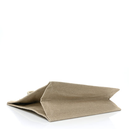 Saint Laurent Linen Calfskin Small Rive Gauche Tote Beige Sea Salt 4 of 8