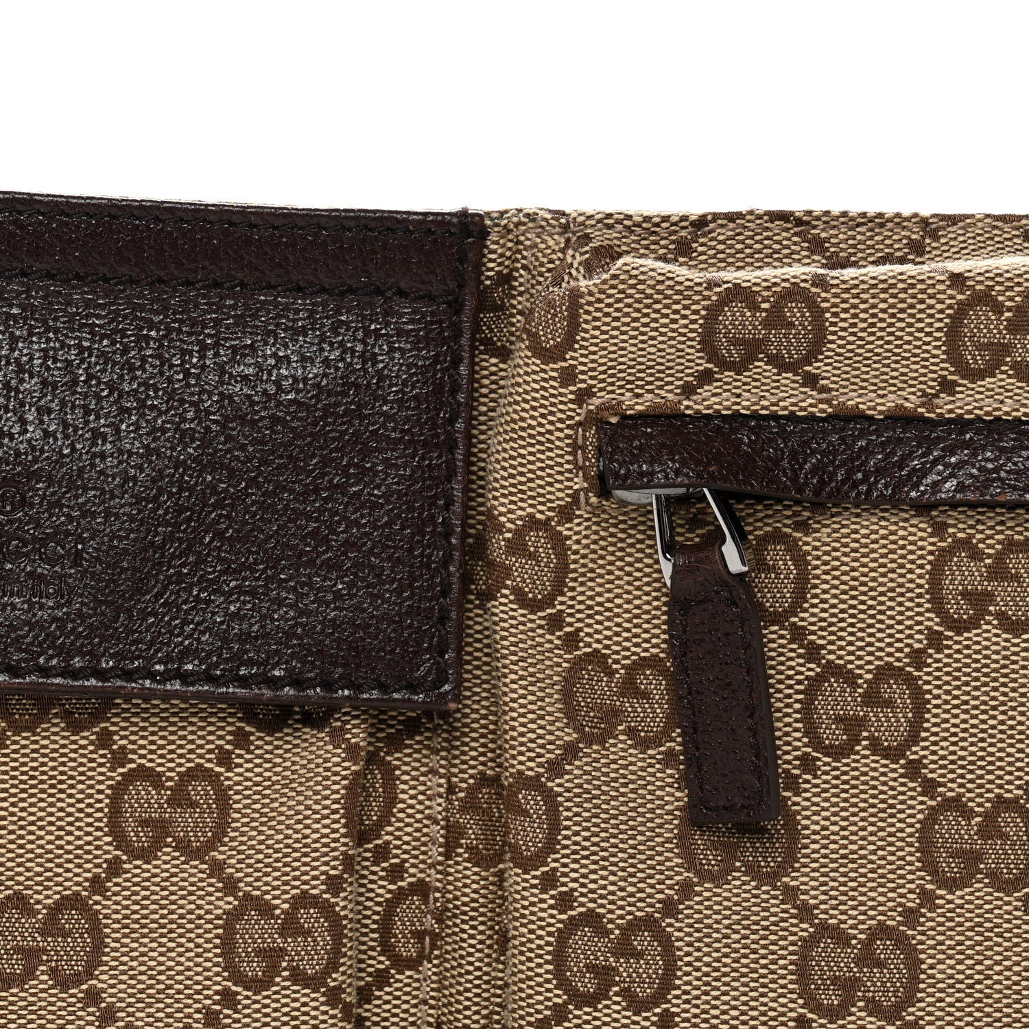 Gucci Monogram Web Belt Bag Dark Brown 9 of 11