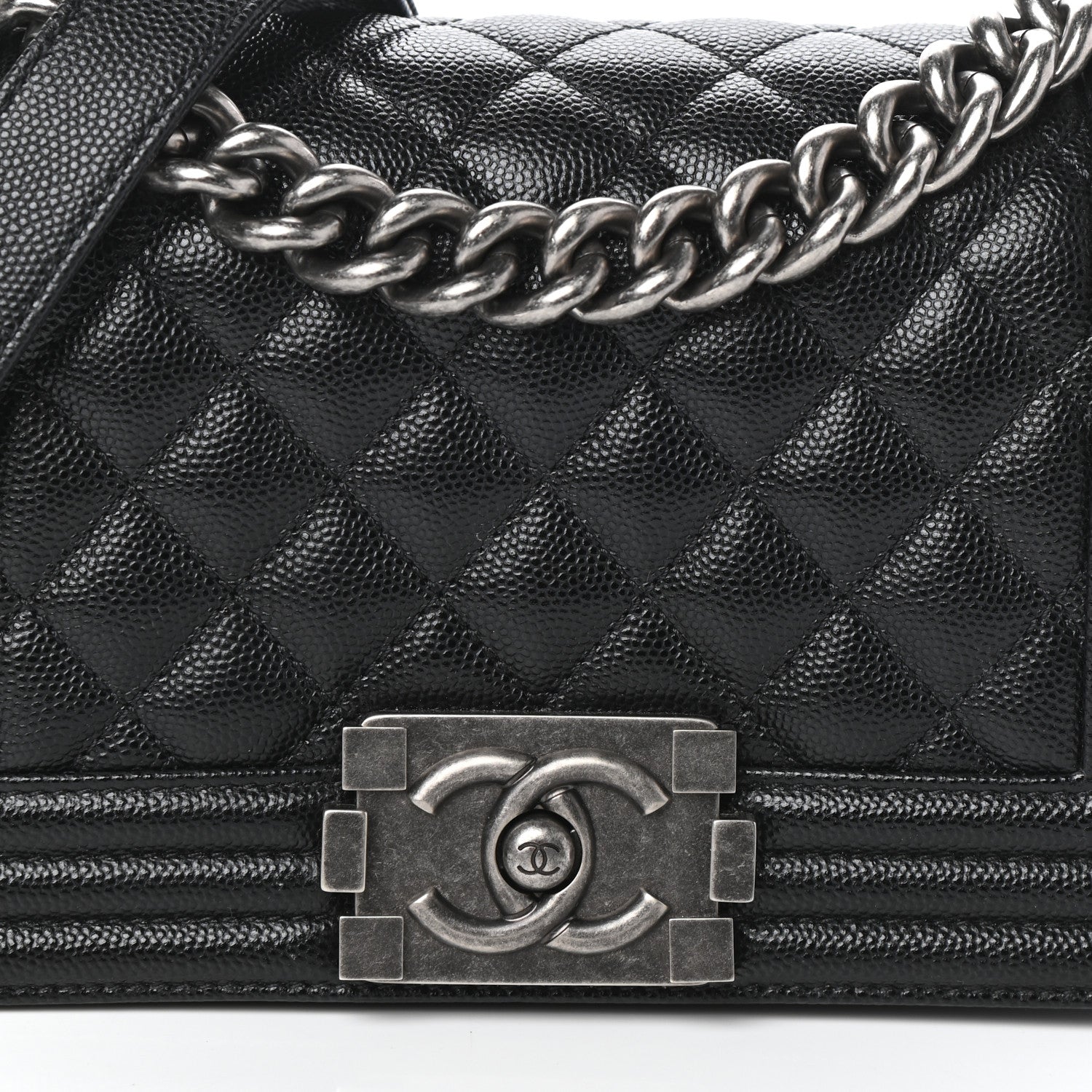 Chanel Caviar Quilted Small Boy Flap Black 8 of 10
