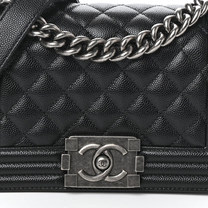 Chanel Caviar Quilted Small Boy Flap Black 8 of 10