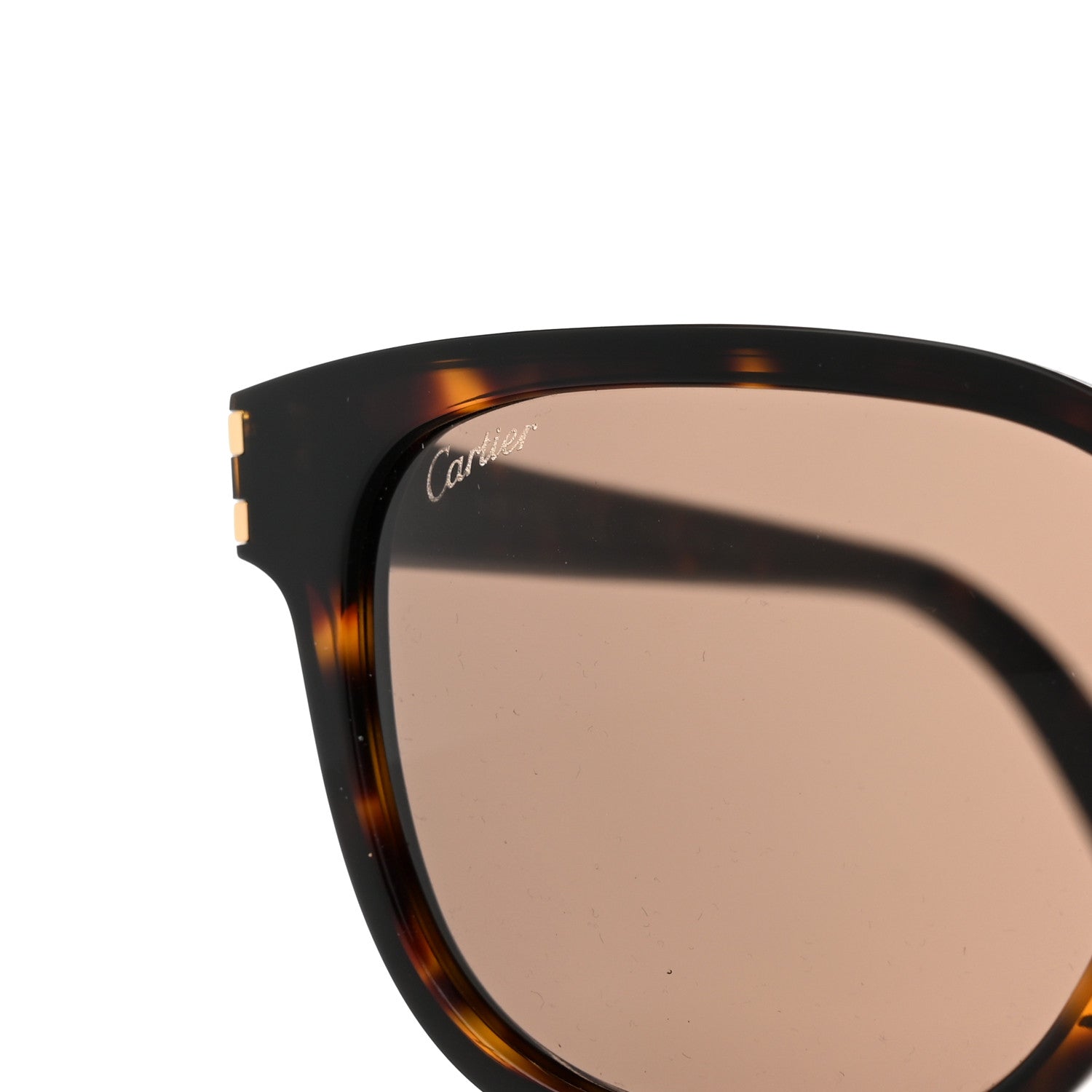 Cartier Acetate CT0002S Rectangular Sunglasses Brown 7 of 9