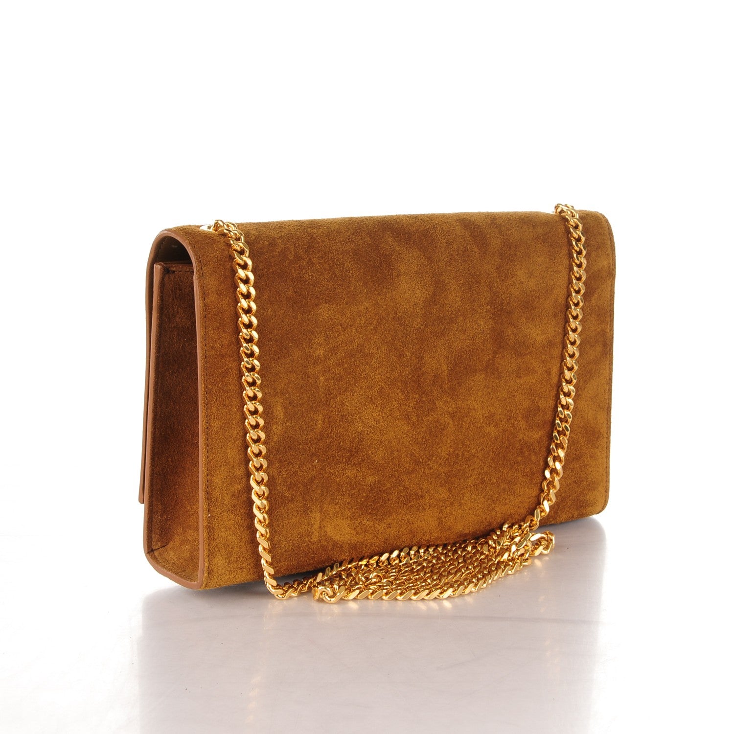 Saint Laurent Suede Medium Classic Monogram Kate Tassel Satchel Light Ochre 3 of 7