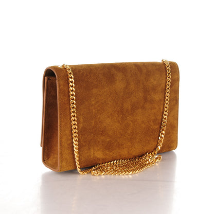 Saint Laurent Suede Medium Classic Monogram Kate Tassel Satchel Light Ochre 3 of 7