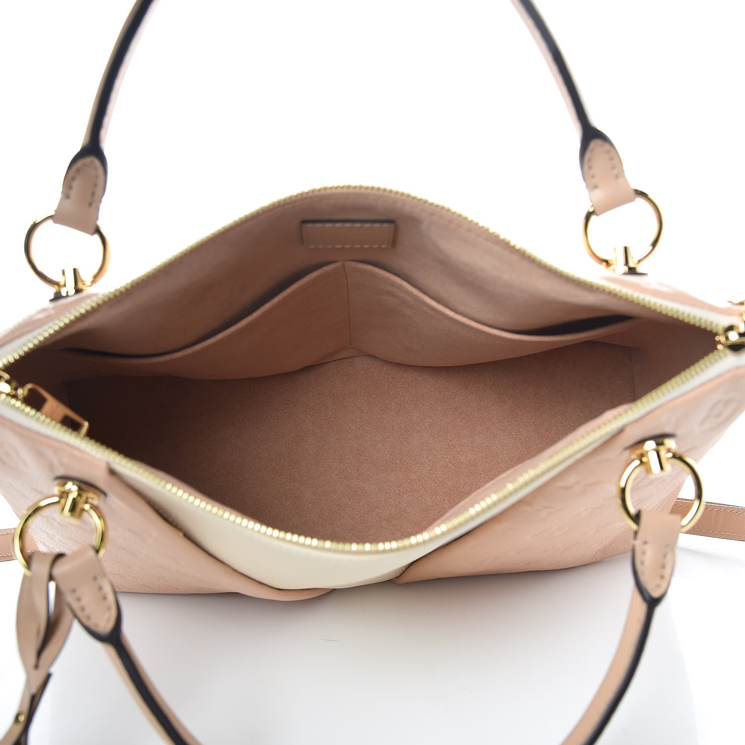 Louis Vuitton Empreinte V Tote MM Beige Rose Creme 5 of 9