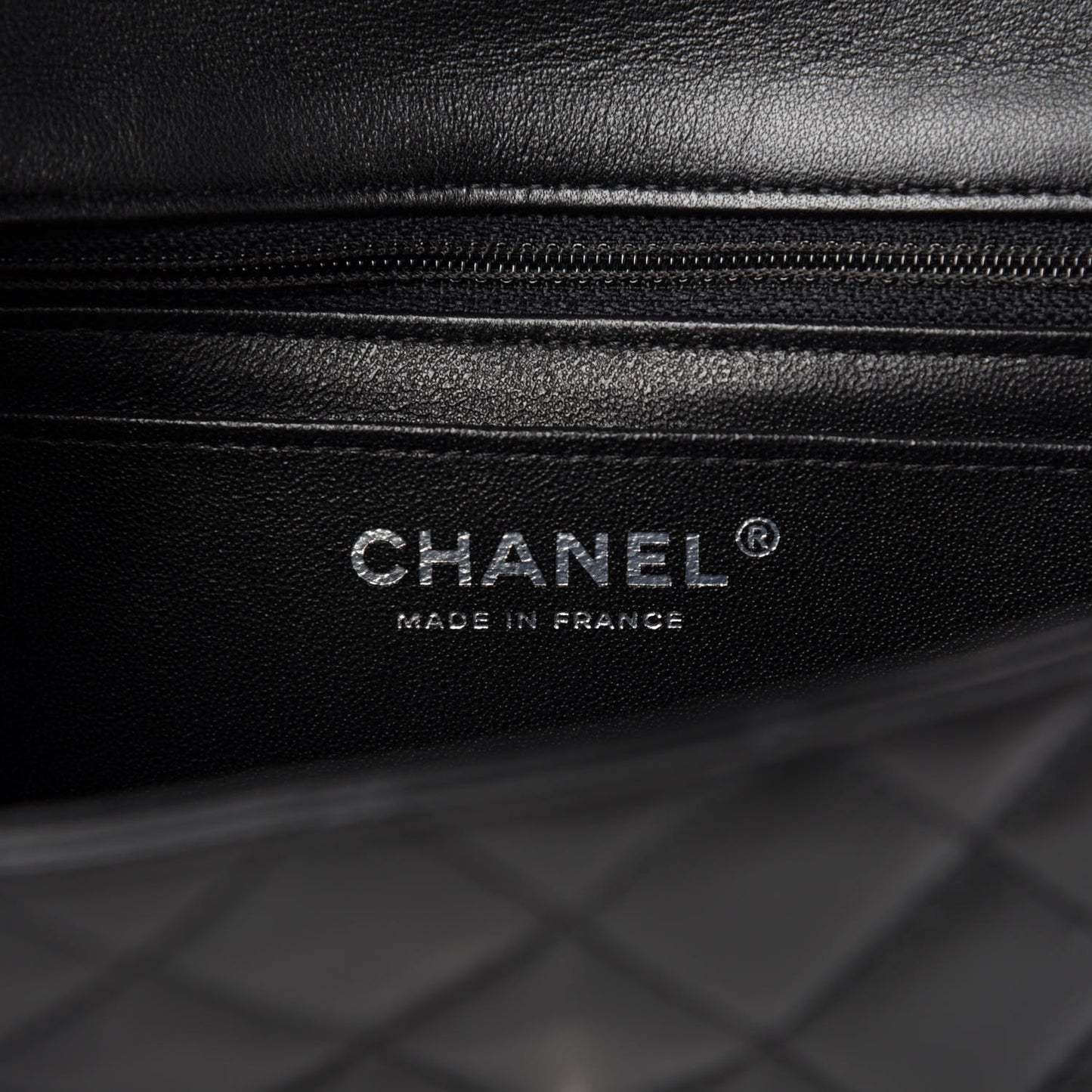 Lambskin Quilted Mini Rectangular Flap Black